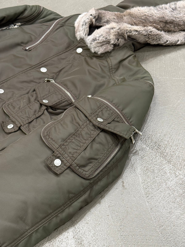 A/W2003 Dolce & Gabbana tornado multi zip nylon jacket