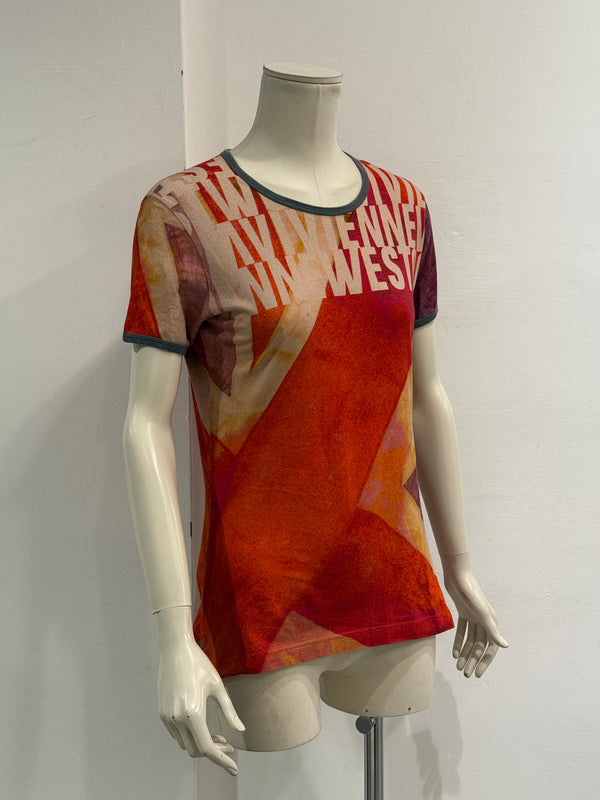 1990s Vivienne Westwood abstract union flag t-shirt