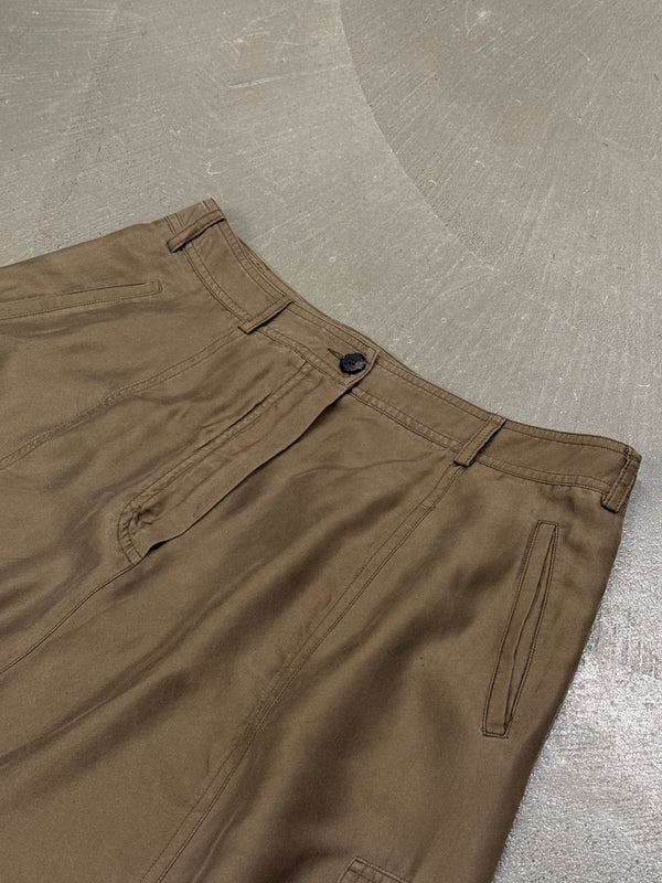 2010 Christian Dior drop crotch military shorts