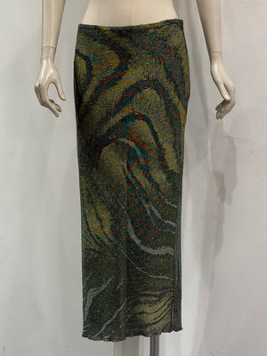 2000s Roberto Cavalli embellished midi skirt