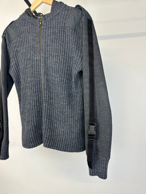 AW2003 Dolce & Gabbana bondage wool knit hoodie