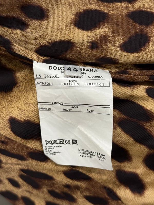2000s Dolce & Gabbana multi pocket leather jacket