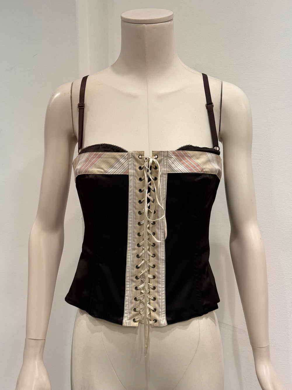 2000s Dolce & Gabbana lace-up corset