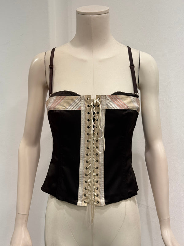 2000s Dolce & Gabbana lace-up corset