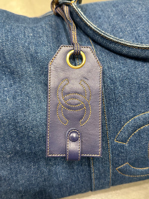 1996-1997 Chanel denim Boston bag