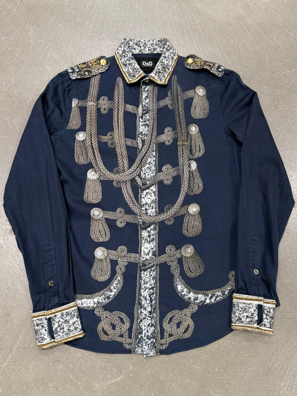 A/W2009 Dolce & Gabbana trompe l’oeil Napoleon officer shirt