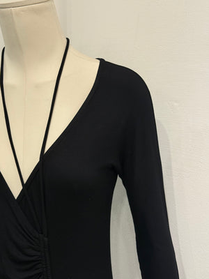 2008 Maison Margiela 2-in-1 ruched midi dress