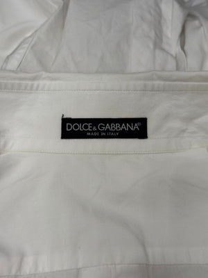 2003 Dolce & Gabbana runway tie-detailed cotton shirt