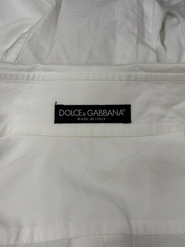 2003 Dolce & Gabbana runway tie-detailed cotton shirt