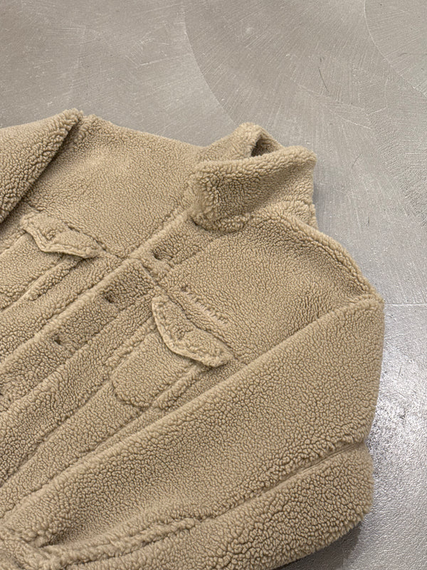 2022 Balenciaga oversized trucker fleece jacket