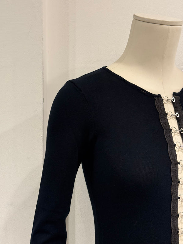 2003 Dolce & Gabbana sleeve top with front hooks closure