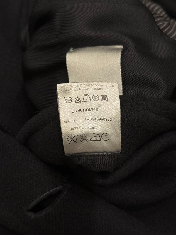 A/W2007 Dior by Hedi Slimane double breasted wool peacoat jacket