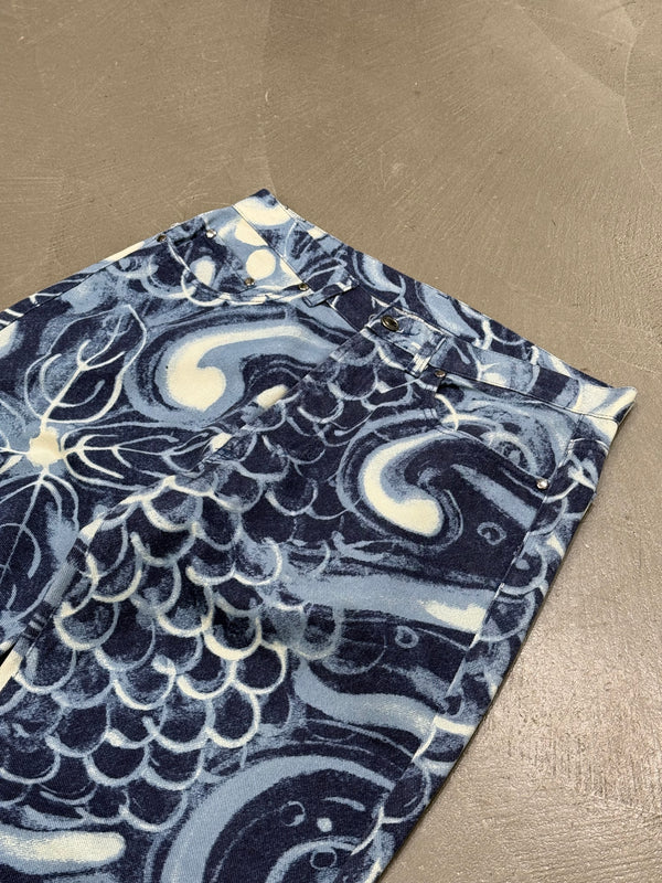 S/S2001 Gucci by Tom Ford runway seaward print jeans