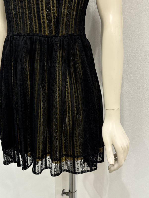 1990s Dolce & Gabbana lace sleeveless mini dress