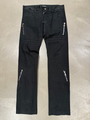 A/W2008 Dolce & Gabbana multi zipper biker pants