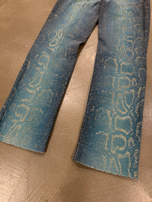 A/W 1999 Roberto Cavalli Python embellished jeans