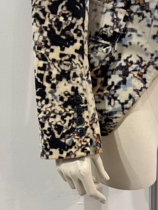 2010s Ann Demeulemeester abstract camo blazer jacket