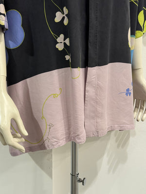 1990s Gianni Versace silk floral shirt