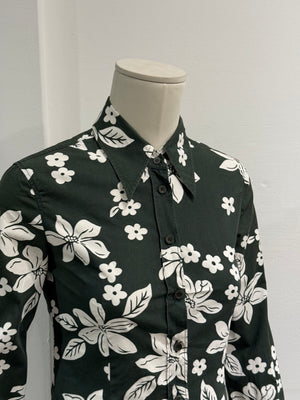S/S2003 Miu Miu floral green shirt