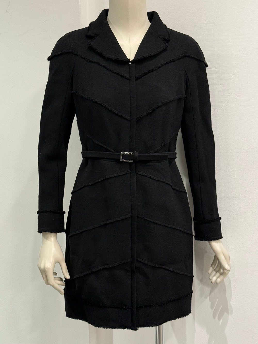 A/W2007 Chanel structured wool belted coat