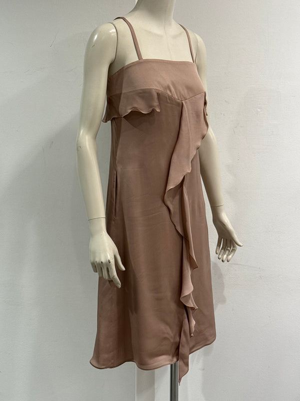 2008 Giorgio Armani ruffle sleeveless mini dress