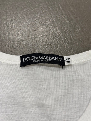 2003 Dolce & Gabbana swaroski logo t.shirt