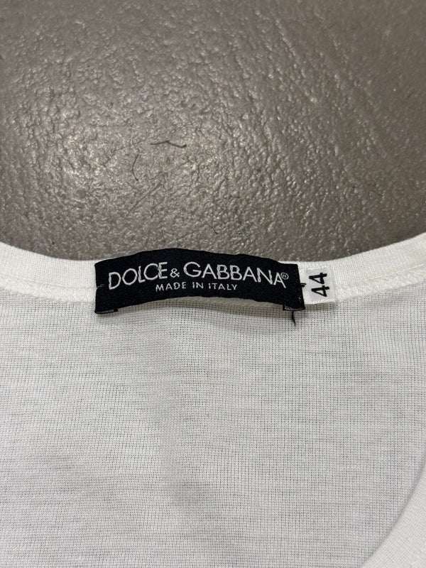 2003 Dolce & Gabbana swaroski logo t.shirt