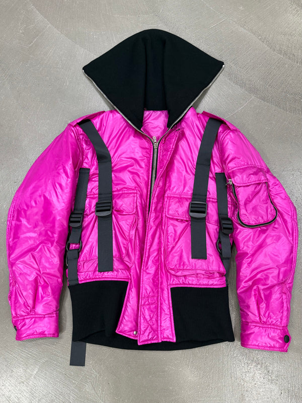 A/W2003 DOLCE & GABBANA bondage paracadute aviatore jacket