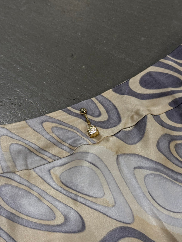 2001 Roberto Cavalli silk skirt