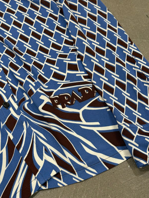 2019 Prada Psychedelic Argyle print set