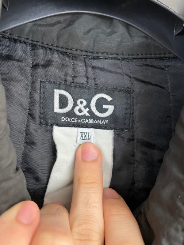 2003 Dolce & Gabbana military parachute Goggle window bomber jacket archive