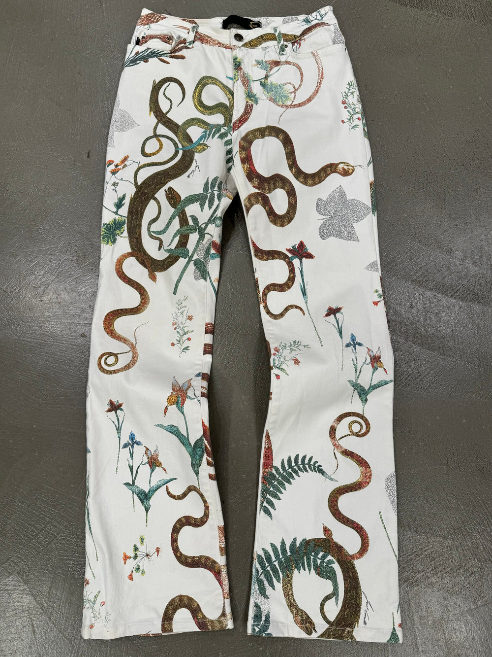 2003 Cavalli snakes jeans