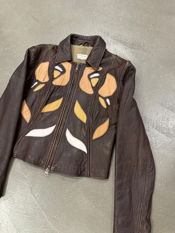 2003 EMPORIO ARMANI patches leather jacket