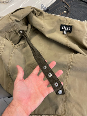 AW2004 Dolce & Gabbana parachute cargo studded jacket