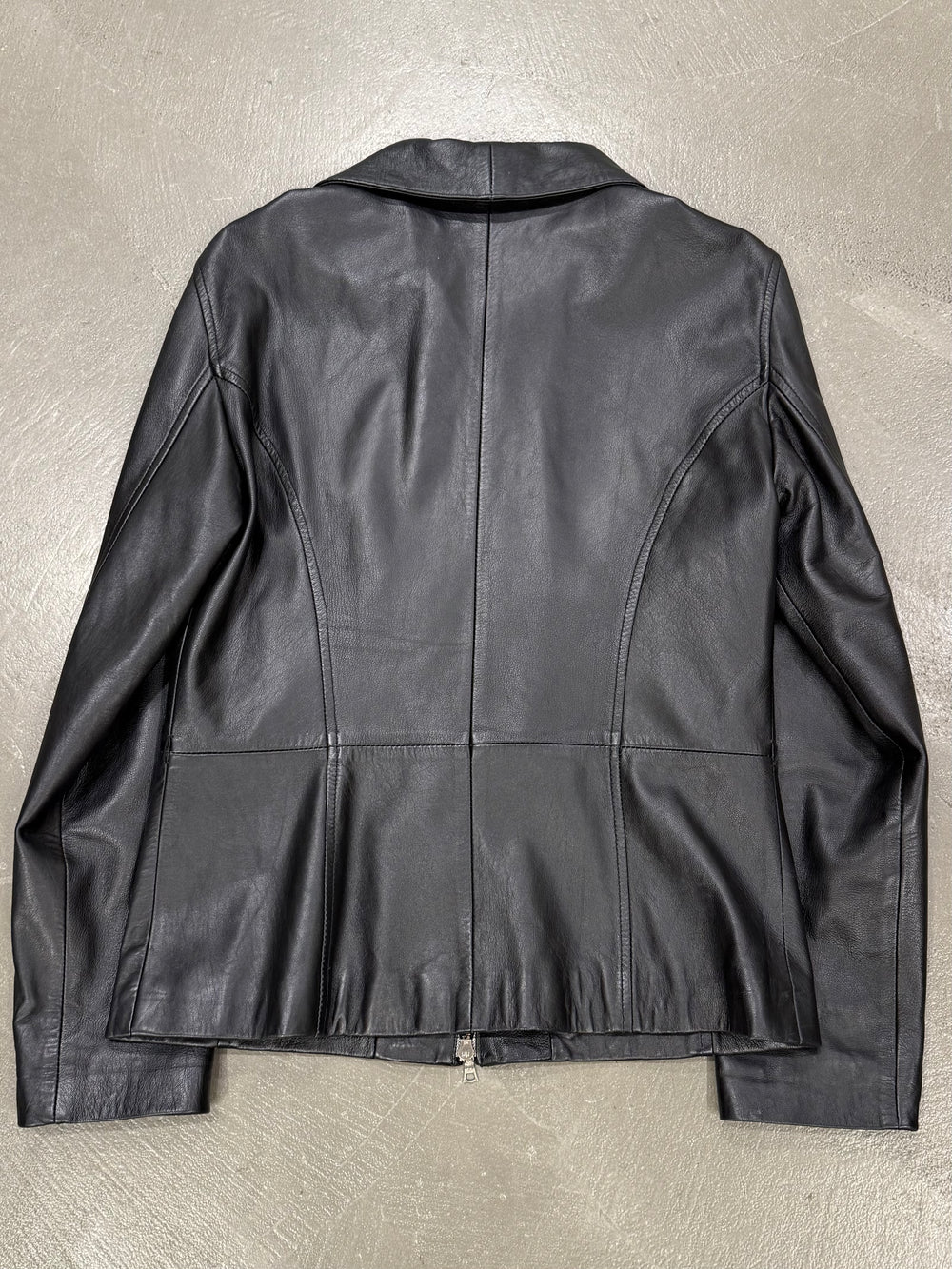1990s Gianni Versace leather zip jacket