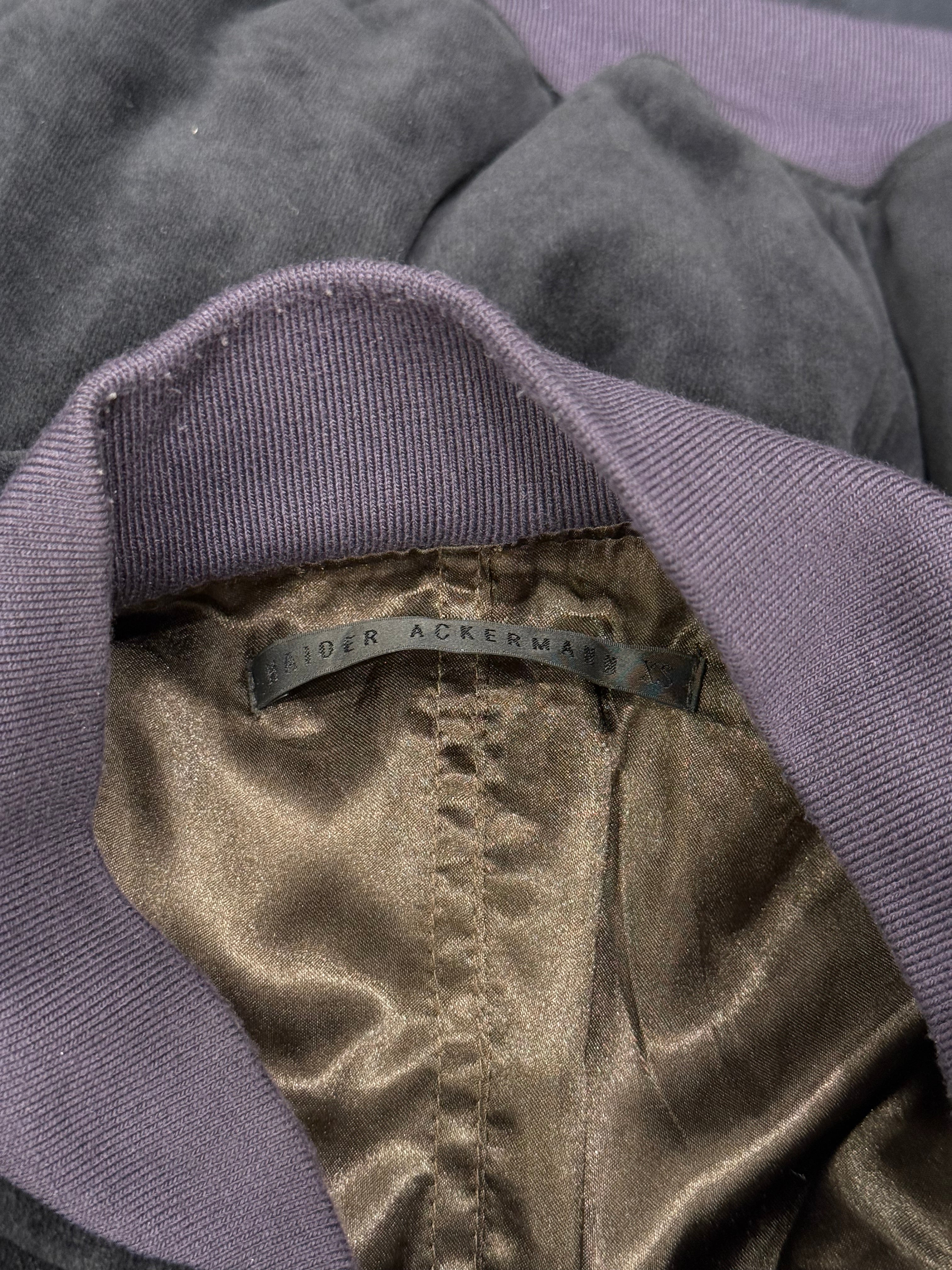 Haider Ackermann velvet Perth bomber jacket