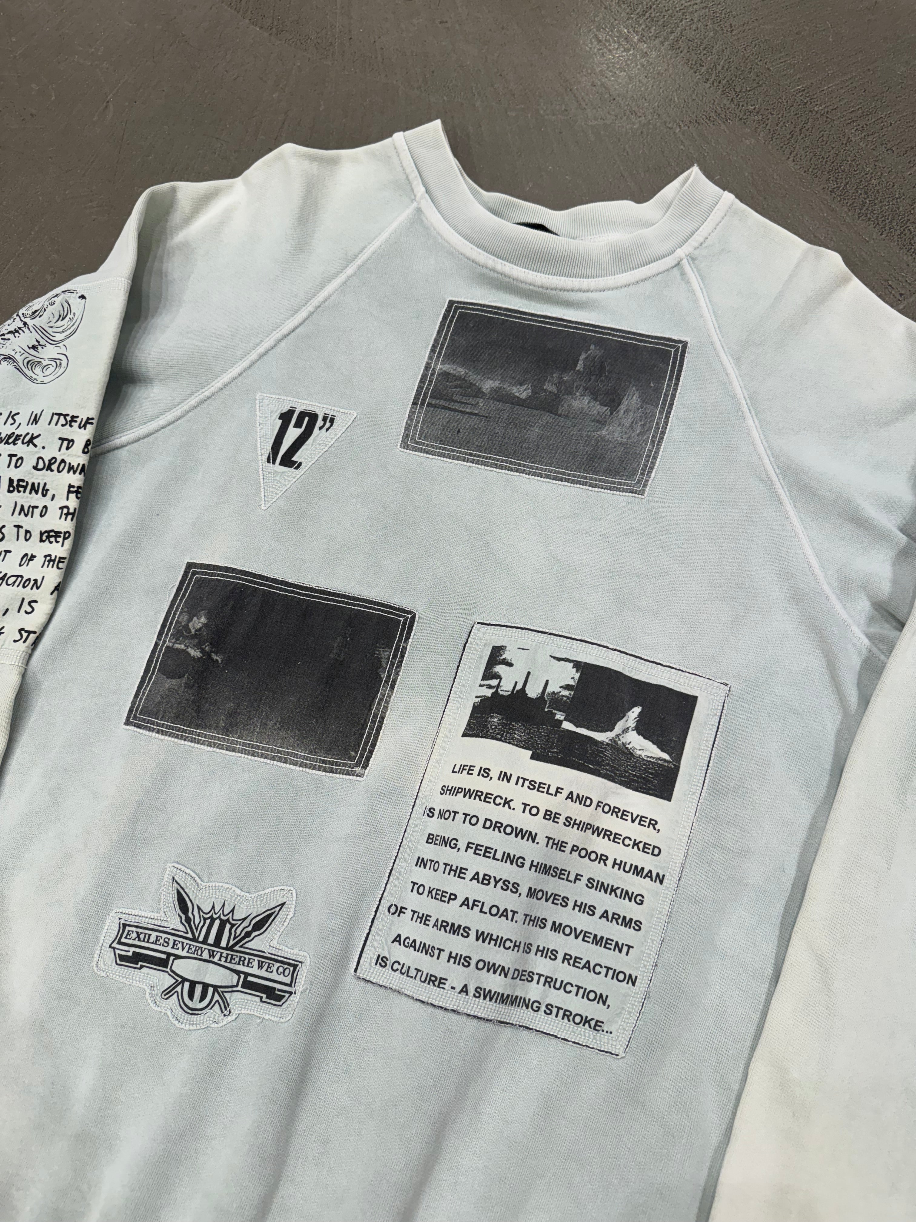 RAF SIMONS 48　2004-2005AW グレー スウェット RAF SIMONS 48 2004-2005AW グレー スウェット RAF SIMONS 48