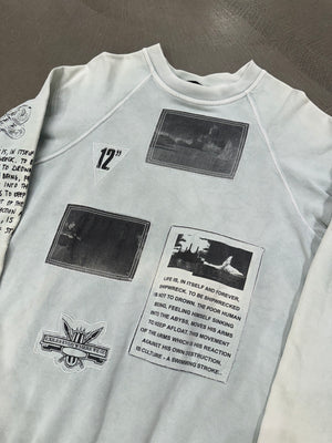 A/W 2004-2005 Raf Simons “waves” patchwork crewneck