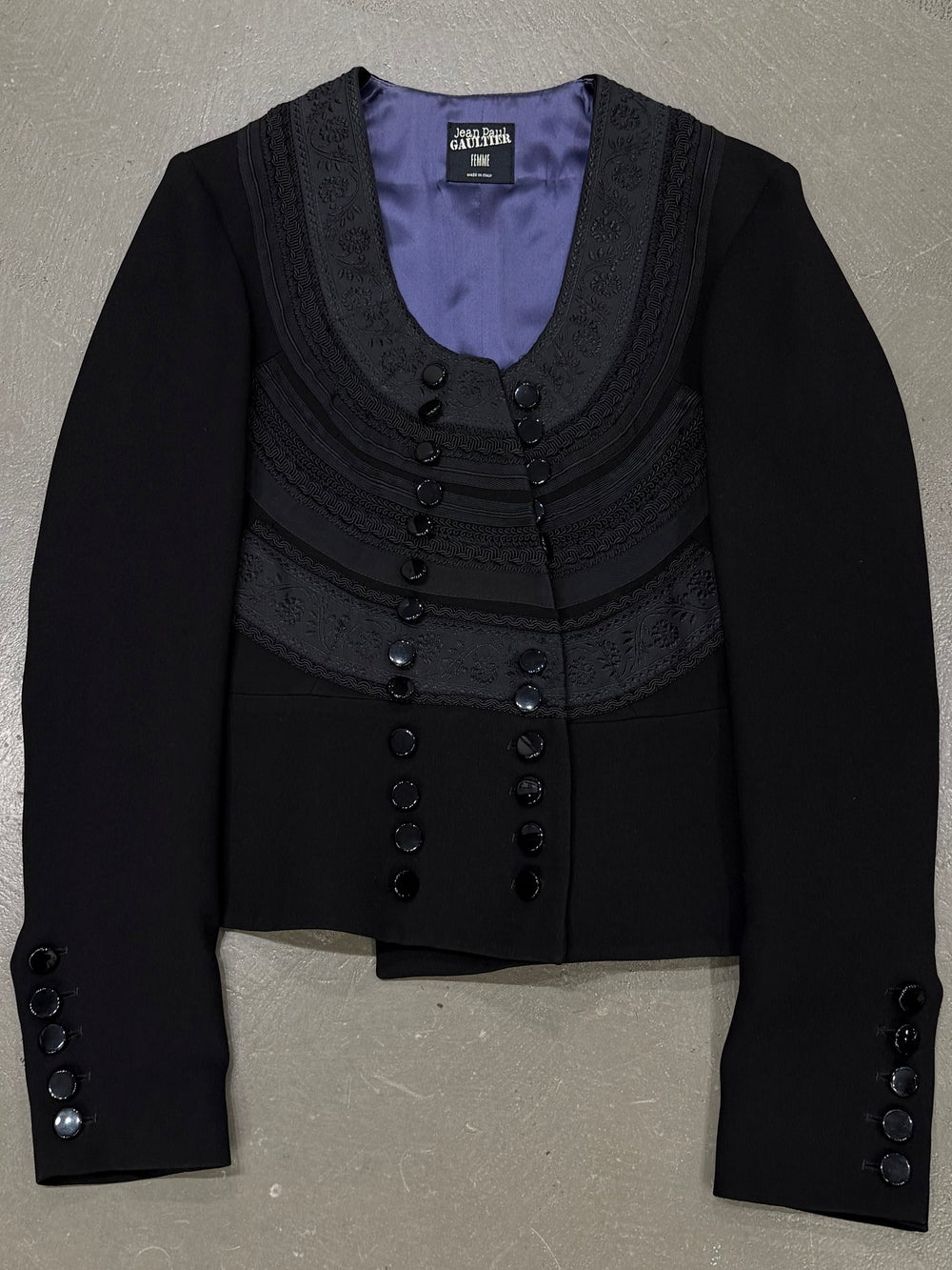 2000s Jean Paul Gaultier napoleon military jacket