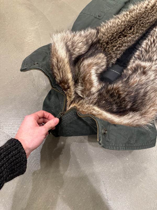 2010s Ermanno Scervino "Kanye" real marmot fur parka