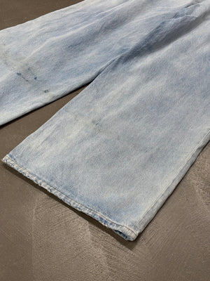 Vetements destroyed wide leg jeans