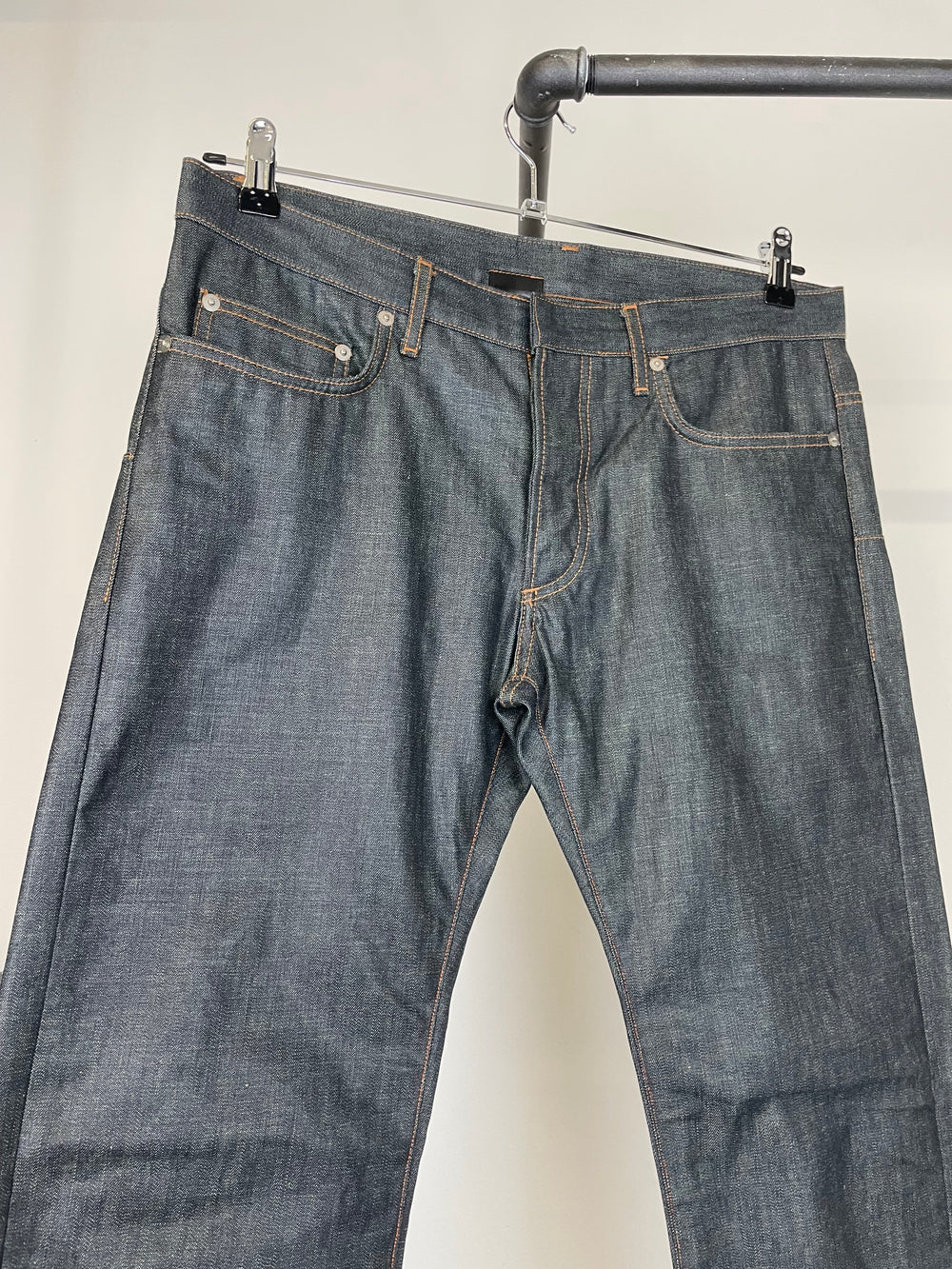 Dior 2006 Hedi Slimane coated polyurethane denim