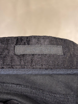 2000s Helmut Lang coated velour pants