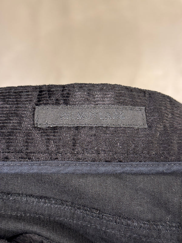 2000s Helmut Lang coated velour pants