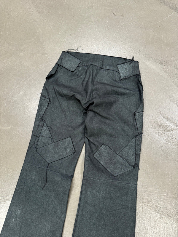 Issey Miyake paneled coated pants