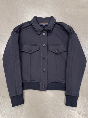Louis Vuitton uniform cropped bomber jacket