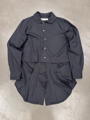 2018 Comme des Garçons deconstructed asymmetrical shirt