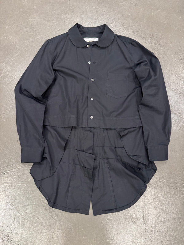 2018 Comme des Garçons deconstructed asymmetrical shirt