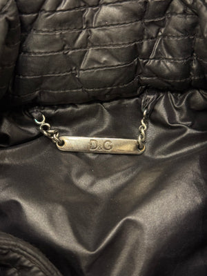 2000s Dolce & Gabbana astro moto nylon buffer jacket
