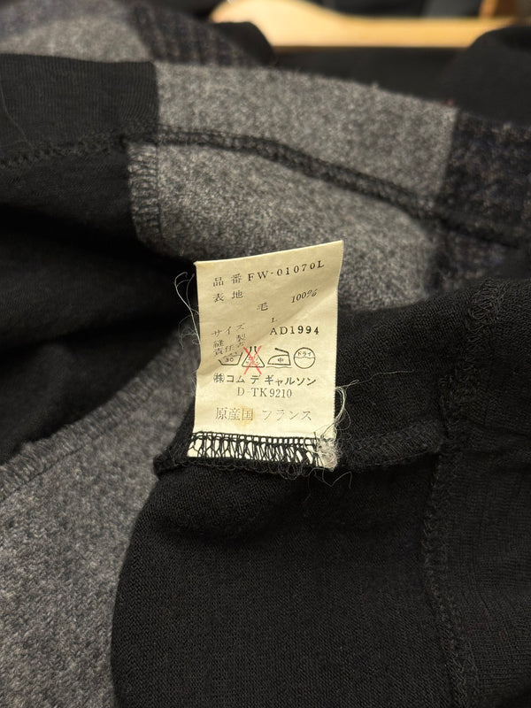 2000s Comme des Garçons panel color-block sweater